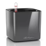 Lechuza CUBE Glossy 14 Charcoal high-gloss